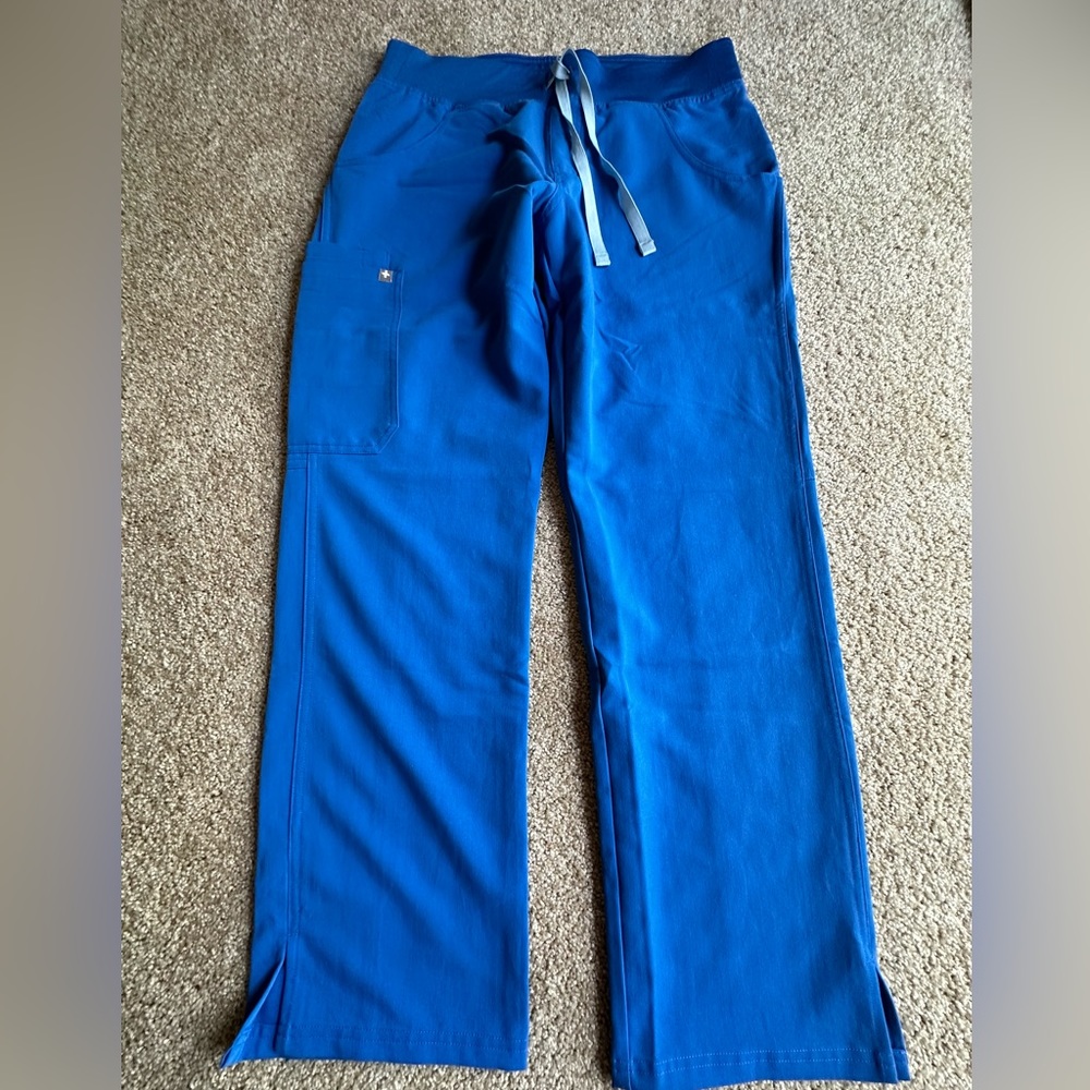 Figs royal blue scrub bottoms
